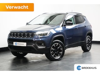 Jeep Compass 4xe Plug-in Hybrid Trailhawk 240PK Full Leather | Winterpakket | 4-wiel Aandrijving | Memory Seats | Apple Carplay/Android Auto | Stuur & Stoelen Verwarmd | Adaptieve Cruise Control | Keyless Start & Entry | Achteruitrijcamera | Full LED | 17" LM