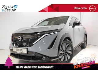 Nissan Ariya Evolve 91 kWh |Stoel verwarming en verkoeling|Parkeersensoren voor en achter|Camera 360|Electrische achterklep|Head-up display|20inch wielen|Bi-led verlichting|Voorraad voordeel|Electrische stoelverstelling met geheugen|