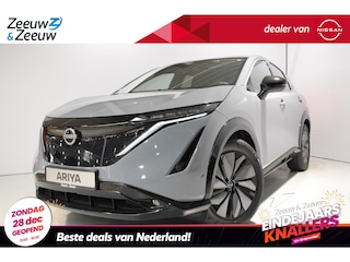 Nissan Ariya Evolve 91 kWh |Stoel verwarming en verkoeling|Parkeersensoren voor en achter|Camera 360|Electrische achterklep|Head-up display|20inch wielen|Bi-led verlichting|Voorraad voordeel|Electrische stoelverstelling met geheugen|