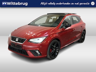 Seat Ibiza 1.5 TSI FR Black Edition / AUTOMAAT/ PANO/ KEYLESS/ DIGITAL DASH/ ADAPT. CRUISE/ FULL LINK/ PARK. SENSOREN + CAMERA/ CLIMA/ STOEL VERWARM./ LED/ 18" LMV/ RIJ-MODI
