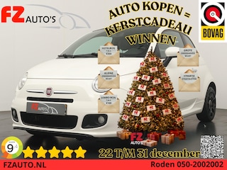 Fiat 500 0.9 TwinAir Lounge - Cabrio - Airconditioning - Parkeersensoren A