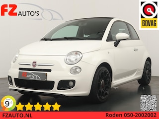 Fiat 500 0.9 TwinAir Lounge - Cabrio - Airconditioning - Parkeersensoren A