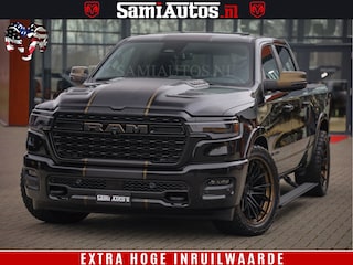 Dodge Ram 1500 Limited Night H.O 540HP 706Nm | Massage + Full Option | De Meest Luxe en Volle Pick-Up in zijn Klasse | Comfortabele Dubbele Cabine met Royale 5 Zitplaatsen | BPM vrij | Nu Leverbaar uit Voorraad | Voorraad Nr 2370 - 5411
