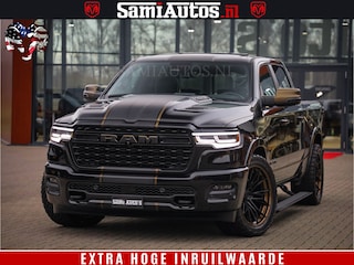 Dodge Ram 1500 Limited Night H.O 540HP 706Nm | Massage + Full Option | De Meest Luxe en Volle Pick-Up in zijn Klasse | Comfortabele Dubbele Cabine met Royale 5 Zitplaatsen | BPM vrij | Nu Leverbaar uit Voorraad | Voorraad Nr 2323 - 5168