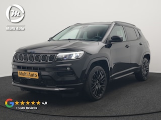 Jeep Compass 4xe 240 Electric S Plug In Hybrid 240pk Dealer O.H. PHEV | Adaptive Cruise | Camera | Lederen Sportstoelen & Stuur Verwarmd | Apple Carplay | Keyless | Navigatie | Virtual | DAB |