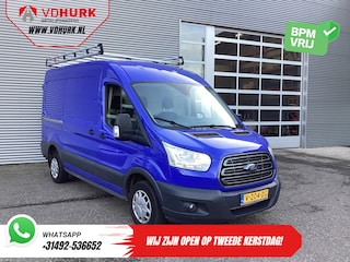 Ford Transit 2.0 TDCI 130 pk L2H2 Trend NL Auto/ 2xSchuifdeur/ Imperaal + Ladder/ Inrichting/ Cruise/ Camera/ Trekhaak/ PDC/ Airco