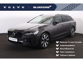 Volvo V90 T8 Recharge AWD Ultra Dark - Luchtvering - Panorama/schuifdak - IntelliSafe Assist & Surround - 360º Camera - Harman/Kardon audio - Adaptieve LED koplampen - Verwarmde voorstoelen, stuur & achterbank - Parkeersensoren voor & achter - Elektr. bedienb. voorstoelen met geheugen - Head up display - Extra getint glas - 19' LMV