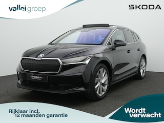 Skoda Enyaq iV 80 204 pk | Warmtepomp | Panoramadak | Trekhaak | Leder | Geheugenstoel | Matrix LED | 360 camera | Stuur-/achterbankverwarming