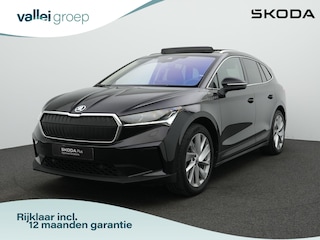 Skoda Enyaq iV 80 204 pk | Warmtepomp | Panoramadak | Trekhaak | Leder | Geheugenstoel | Matrix LED | 360 camera | Stuur-/achterbankverwarming