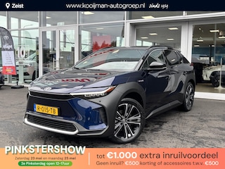 Toyota bZ4X Launch Edition Premium 71 kWh NL Auto, Panoramadak, seat memory, rondomzicht camera, adaptieve cruise control, dodehoek sensor, keyless, 16% BIJTELLING, stoelen- & stuurwiel verwarmd