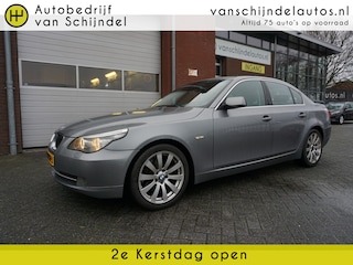 BMW 523i 191PK HIGH EXECUTIVE NOV 2008 SCHUIF/KANTELDAK LEDER STOELVERWARMING 18INCH NAVI CLIMA CRUISE BLUETOOTH PDC V+A 4X ELECTR.RAMEN/SPIEGELS