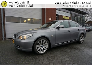 BMW 523i 191PK HIGH EXECUTIVE NOV 2008 SCHUIF/KANTELDAK LEDER STOELVERWARMING 18INCH NAVI CLIMA CRUISE BLUETOOTH PDC V+A 4X ELECTR.RAMEN/SPIEGELS