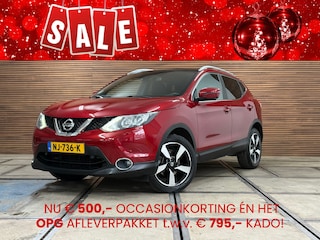 Nissan Qashqai 1.6 N-Vision 163 PK | Pano | Trekhaak | 360° Camera | Cruise Control | Navigatie | Half leder