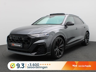 Audi Q8 4.0 TFSI quattro Advanced onderstel, Standkachel, Panoramadak, Trekhaak, Massage, Ventilatie, HD Matrix Laser, Head-Up Display, Area View, Nachtzicht, 23" Lichhtmetalen velgen
