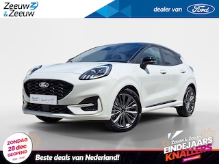 Ford Puma 1.0 EcoBoost Hybrid Sound Edition | Verwachte Levertijd 3 Weken | Limited Edition | Prijs Inclusief 6500 euro Ford Voordeel | Speciale kleur: Metropolis White | Exclusieve stoelbekleding | Verbeterd B&O Audio Systeem | 18" Lichtmetalen Velgen in Magnetite Grey