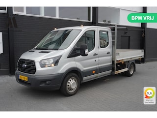 Ford Transit 2.0 TDCI 170PK Dubbel lucht Openlaadbak L4 EURO 6 - Airco - Navi - Cruise - Kraan -  € 19.900,- Excl.