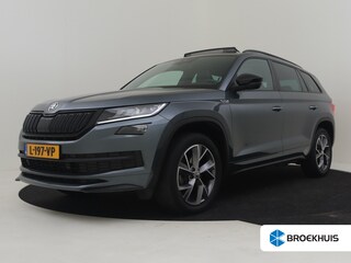 Skoda Kodiaq 1.5 TSI Sportline Business 7persoons 150pk DSG/AUTO | Panorama dak | Camera achter  | Elektri bestuurdersstoel met memory  | Adaptief cruise control | Matrix koplampen | Navigatie | Parkeersensoren v+a| Bank & stoelverwarming | 19"LMV