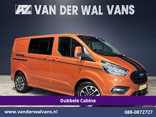 Ford Transit Custom 2.0 TDCI 170pk Automaat L1H1 Dubbele Cabine Sport Euro6 Airco | 5-Zits | Navigatie | 2x Zijdeur |Camera Apple Carplay, LED, Cruisecontrol, Stoelverwarming, Verwarmde Voorruit, Parkeersensoren