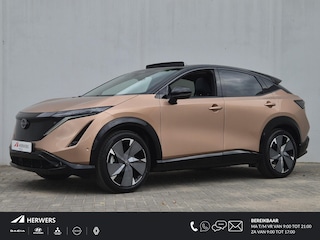 Nissan Ariya e-4ORCE Evolve+ Pack 91 kWh Automaat / AWD / 4WD / 1e Eigenaars Auto direct van Nissan / 20” / HUD / Trekgewicht 1.500 kg / Glazen schuif- en kanteldak / WLTP 498 km stad 612 km / Bose Audio Systeem / Stuur-, Stoel en Achterbankverwarming / Elektrische achterklep / Stoelventilatie /