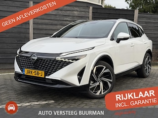 Nissan Qashqai Tekna Plus 1.3 MHEV 158PK Xtronic Automaat Navigatie, Rondomzichtcamera, Keyless, Panoramadak, Stoel, Stuur en Voorruitverwarming, Massage