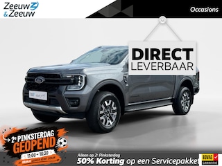 Ford Ranger Wildtrak Double Cab 2.3 PHEV 205 kW/278 pk | Uit Voorraad Leverbaar | Prijs inclusief BPM & Kosten Rijklaarmaken | 5 persoons | GRIJS kenteken | Elektrische Rollertop | Trekhaak | Adaptive Cruise control