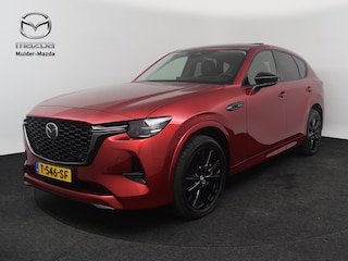 Mazda CX-60 e-Skyactiv PHEV Homura - Convenience & Sound & Driver Assistance & Comfort & Panoramic Pack | 12,3-inch TFT-kleurendisplay met bediening via centrale HMI Commander, touchscreen (voor Apple CarPlay / Android Auto™) of voice control | 12,3-inch digitale meterset | 20-inch lichtmetalen velgen, Black