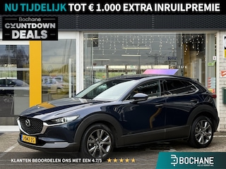 Mazda CX-30 2.0 e-SkyActiv-X M Hybrid Luxury | NAP | elektrisch glazen schuif-/kanteldak | Leer | Stoel & stuur verwarming | 360 graden camera | Bose Audio | Memory Stoelen |