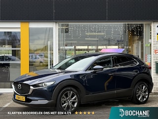 Mazda CX-30 2.0 e-SkyActiv-X M Hybrid Luxury | NAP | elektrisch glazen schuif-/kanteldak | Leer | Stoel & stuur verwarming | 360 graden camera | Bose Audio | Memory Stoelen |