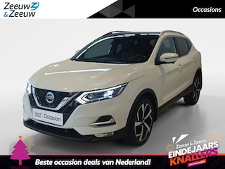 Nissan Qashqai 1.3 DIG-T Tekna + *Automaat*Navi+360Camera*Panoramadak*Nappa Leder*Parc Assist*VOL OPTIES!