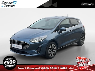 Ford Fiesta 1.0 EcoBoost Titanium 125pk | Stoel- stuur en voorruitverwarming | Navigatie via Apple Carplay & Android auto | Parkeer sensoren