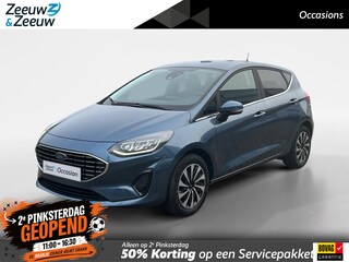 Ford Fiesta 1.0 EcoBoost Titanium 125pk | Stoel- stuur en voorruitverwarming | Navigatie via Apple Carplay & Android auto | Parkeer sensoren