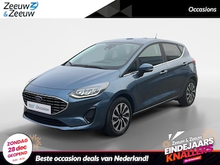Ford Fiesta 1.0 EcoBoost Titanium 125pk | Stoel- stuur en voorruitverwarming | Navigatie via Apple Carplay & Android auto | Parkeer sensoren