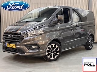 Ford Transit Custom 320 2.0 TDCI 185pk Automaat Sport DC Leer Trekhaak 2x Schuifdeur Navi Camera Winter pack