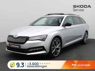 Skoda Superb Combi 1.4 TSI iV Sportline Business 218PK DSG SOH 97%, Trekhaak, Pano-Schuifdak, Elektrische Memorystoel, Stoelverwarming, Achteruitrijcamera, Virtual Pedal, Keyless, 19" LM Velgen, Adaptieve Cruise Control