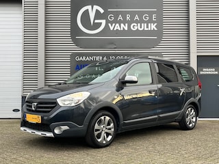 Dacia Lodgy 1.2 TCe Stepway 116PK 7Pers,Navi,Airco,Cruise,Isofix,Bluetooth,ElektrRamen+Spiegels,Lmv,Dakrail,Usb,Multi-Stuur.