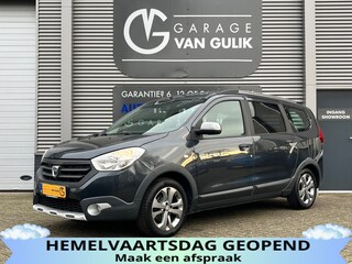Dacia Lodgy 1.2 TCe Stepway 116PK 7Pers,Navi,Airco,Cruise,Isofix,Bluetooth,ElektrRamen+Spiegels,Lmv,Dakrail,Usb,Multi-Stuur.