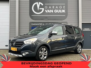 Dacia Lodgy 1.2 TCe Stepway 116PK 7Pers,Navi,Airco,Cruise,Isofix,Bluetooth,ElektrRamen+Spiegels,Lmv,Dakrail,Usb,Multi-Stuur.