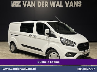 Ford Transit Custom 2.0 TDCI 131pk Automaat L2H1 Dubbele Cabine Euro6 Airco | 6-Zits | Camera | Navigatie | Apple Carplay | LED Cruisecontrol, Android Auto, Trekhaak, Stoelverwarming, Verwarmde voorruit, Parkeersensoren