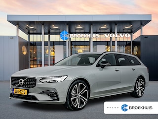 Volvo V90 T8 Recharge Ultra Dark | 20" | Luchtvering | Geventileerd Nappa | Massagestoelen | Trekhaak | Bowers & Wilkins | 360 Camera | Head-up | Elektr. verst. Stoelen | Panoramadak
