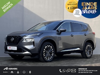 Nissan X-Trail 1.5 e-4orce Tekna 4WD Automaat / Fabrieksgarantie tot 10-2027 / 1.800 kg trekgewicht / Navigatie / Elektr. stoelen en klep / Stuur-, stoel- en achterbankverwarming / HUD / Camera 360° / 19" LM wielen met All Season banden /