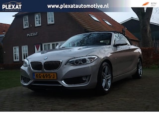 BMW 2-serie Cabrio 220d High Executive Aut. | Orig. NL | Full Led | Sportstoelen | Moonlight Silver | Hifi Sound | Stoelverwarming