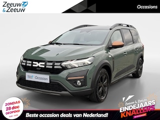 Dacia Jogger 140PK Hybrid Extreme 7p. Automaat | 7 Zitplaatsen | Navi | Camera | Parkeersensoren | Climate Control | Cruise Control | Apple CarPlay/Android Auto | Lichtmetalen Velgen | Full LED | Digital Cockpit |