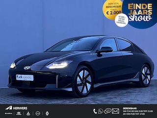 Hyundai Ioniq 6 Connect 77.4 kWh Automaat / Batterijgarantie 8 jaar 160.000 km  / Accu SoH 100% / Trekgewicht 1.500 kg / CCS snelladen / WLTP bereik 545 km /  Stoelventilatie / Stuur-, stoel- en achterbankverwarming / Navigatie /