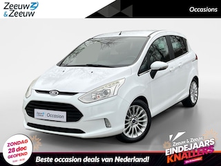Ford B-MAX 1.0 EcoBoost Titanium | Trekhaak | Hoge Zit | Distributieriem reeds vervangen | Half Leder | Stoelverwarming | Climate Control | Cruise Control | Achterspoiler | Privacy Glass
