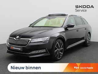 Skoda Superb Combi 1.4 TSI iV Laurin & Klement 218PK Pano-Schuifdak, Trekhaak, 360gr. Camera, 19" LM Velgen, Stoel-Stuurverwarming, Stoelkoeling, Elektrische stoelen met memory, Keyless, Matrix LED-Verlichting, Navi