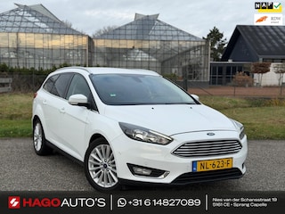 Ford Focus Wagon 1.5 TDCI Titanium AUT/NAVI/CARPLAY/CLIMATE/PDC/TREKHAAK/€4.850-NETTO