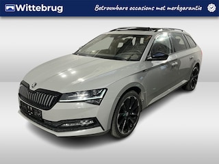 Skoda Superb Combi 1.4 TSI iV Sportline Business / AUTOMAAT/ PANO/ CANTON AUDIO/ ALCANTARA/ CAMERA/ PARK. SENSOREN/ MEMORY SEATS/ DODE HOEK/ LED/ STOEL + STUUR VERWARM./ NAVI/ SMARTLINK/ CLIMA/ 19'' LMV