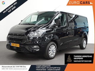 Ford Transit Custom 130pk Automaat L2H1 Limited Raptor Edition Dubbele Cabine | 2x Schuifdeur | Navigatie | Airco | Cruise control | Trekhaak | Parkeersensoren