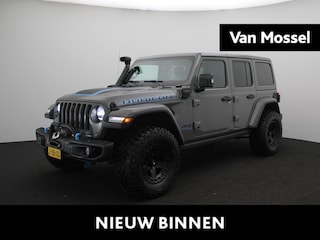 Jeep Wrangler Unlimited 4xe 380 Rubicon | OFD Bumper Met Lier | Off-Road Banden | Snorkel | 360 Parkeersensoren | Stuur- en Stoelverwarming |