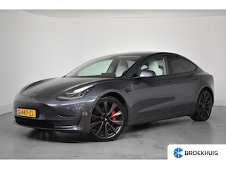 Tesla Model 3 Performance AWD 75 kWh | Autopiloot Functie | 360* Camera | Comfortstoel met Geheugen | Navigatie | Panoramadak | Keyless |